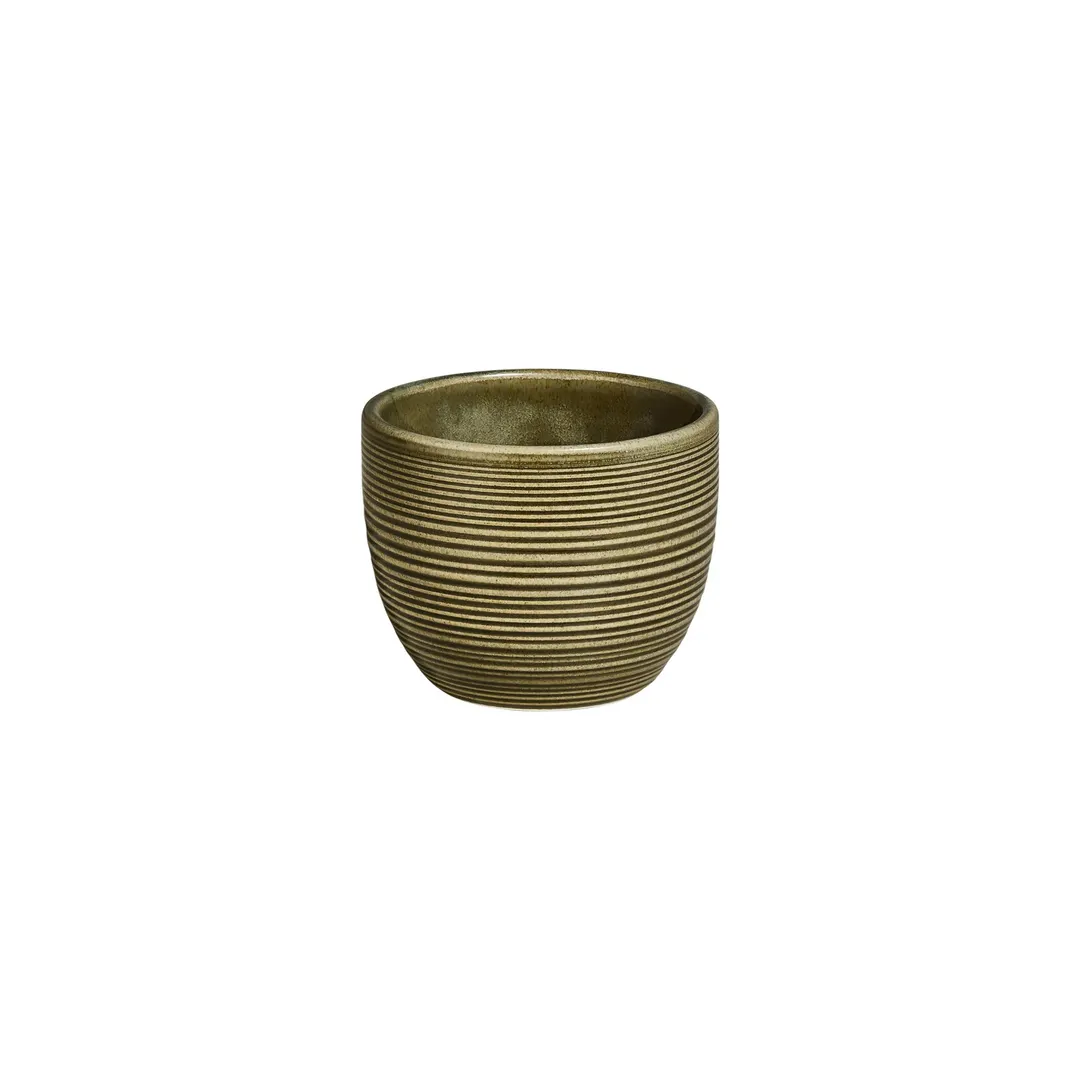 Turgla T-HLBB02CF-12 Bamboo Cup, 3.25" Diameter, 7 oz Capacity, Round Green Porcelain Tableware