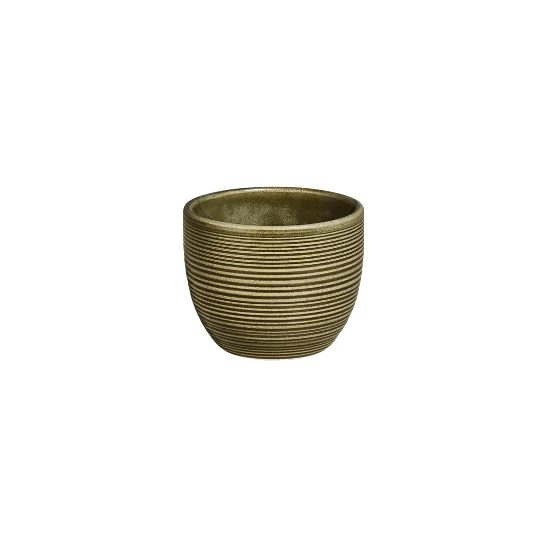 Turgla T-HLBB02CF-12 Bamboo Cup, 3.25" Diameter, 7 oz Capacity, Round Green Porcelain Tableware
