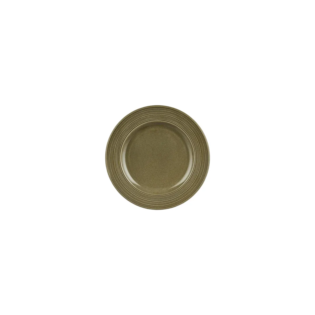 Turgla T-HLBBGT18DZ-12 Round 7" Green Porcelain Dinner Plate, Smallware Tabletops, China Dinnerware