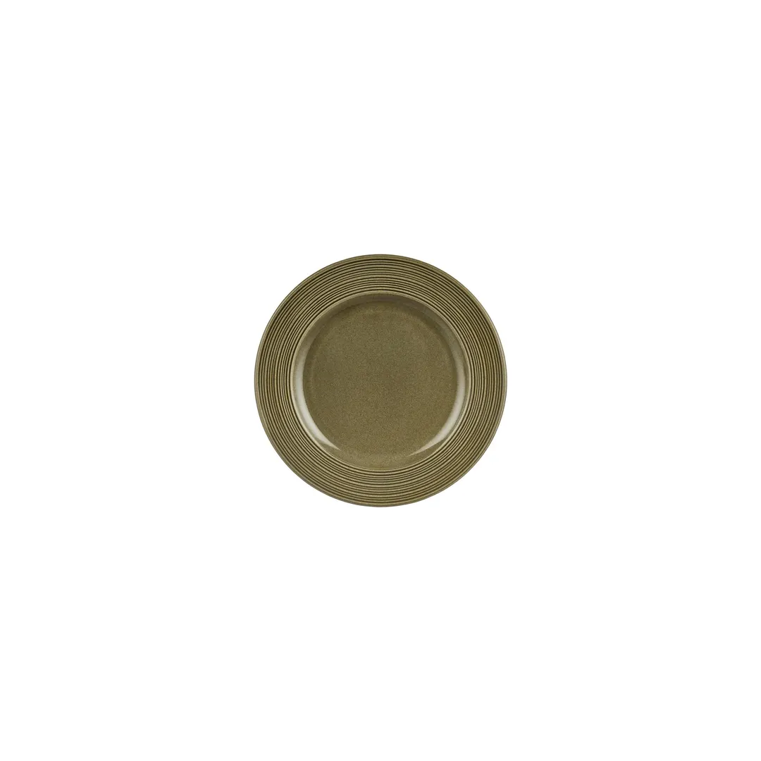 Turgla T-HLBBGT18DZ-12 Round 7" Green Porcelain Dinner Plate, Smallware Tabletops, China Dinnerware