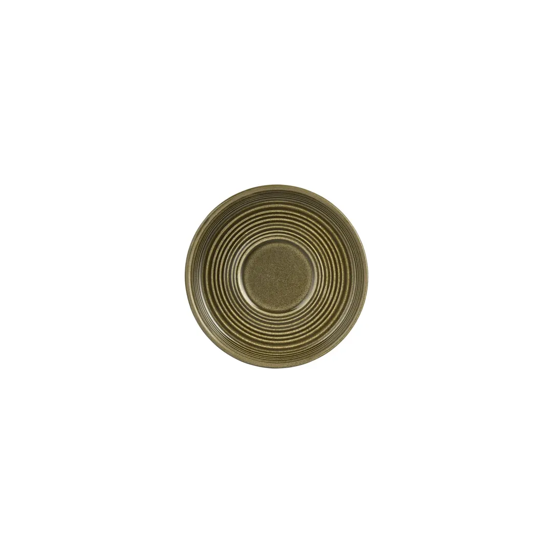 Turgla T-HLBBSM01CT-24 Bamboo Saucer, 6" Round Green Porcelain, Elegant Tableware