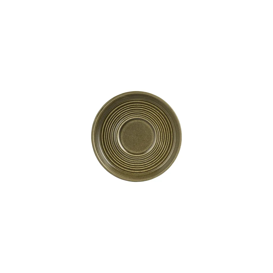 Turgla T-HLBBSM01CT-24 Bamboo Saucer, 6" Round Green Porcelain, Elegant Tableware