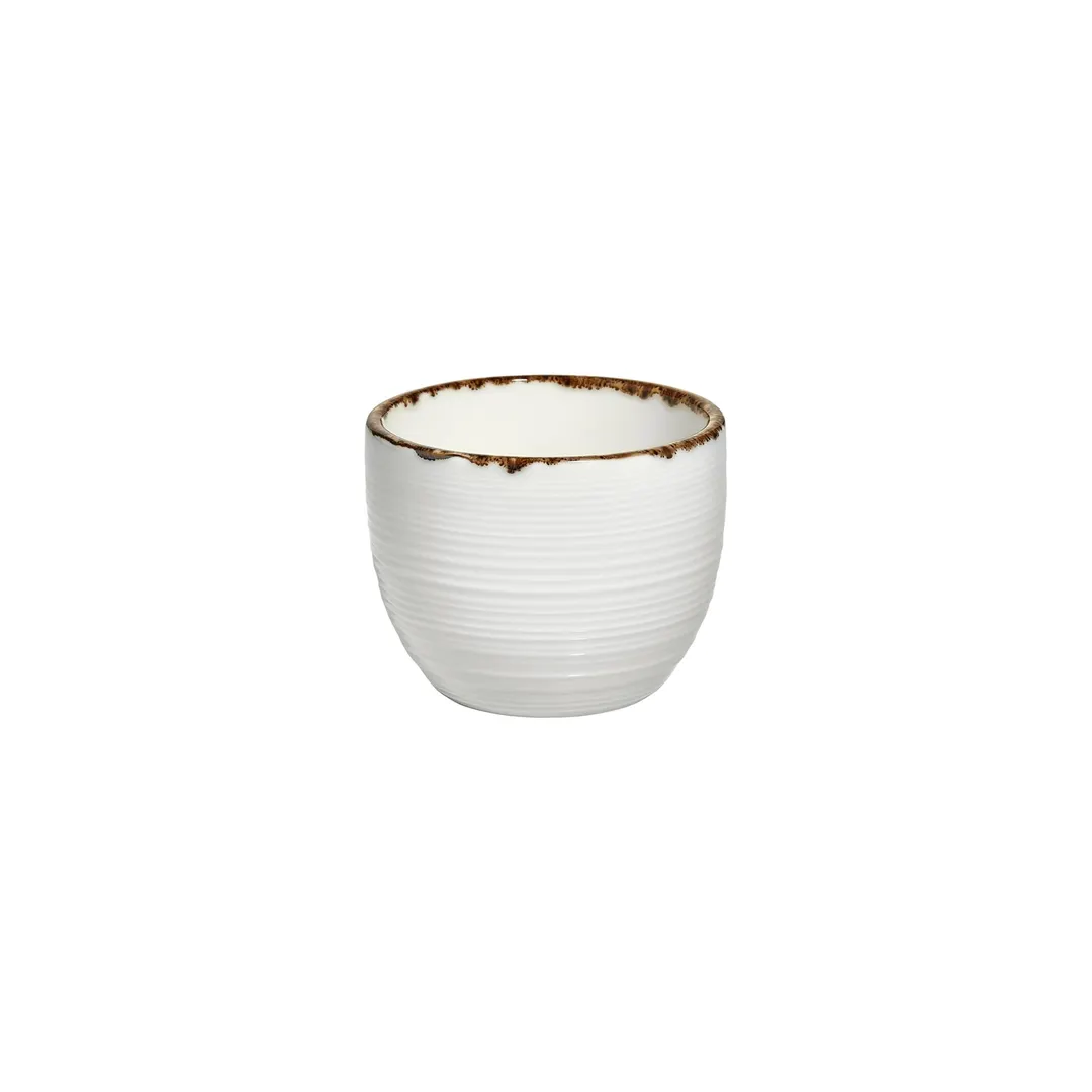 Turgla T-HLGL02CF-12 Helix Gleam Cup, 3.25" Diameter, 7 oz Capacity, Round Brown Porcelain
