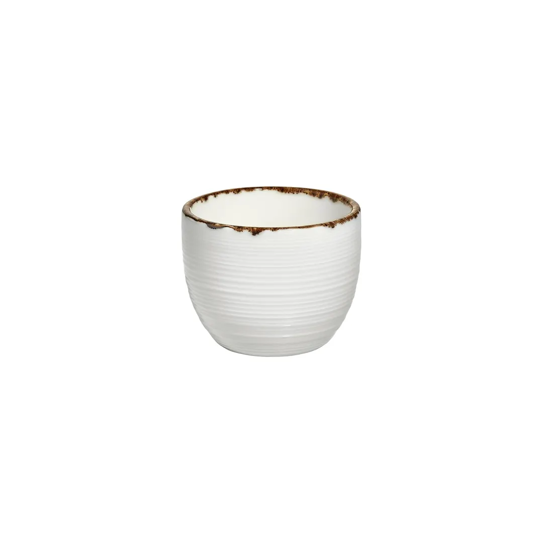 Turgla T-HLGL02CF-12 Helix Gleam Cup, 3.25" Diameter, 7 oz Capacity, Round Brown Porcelain