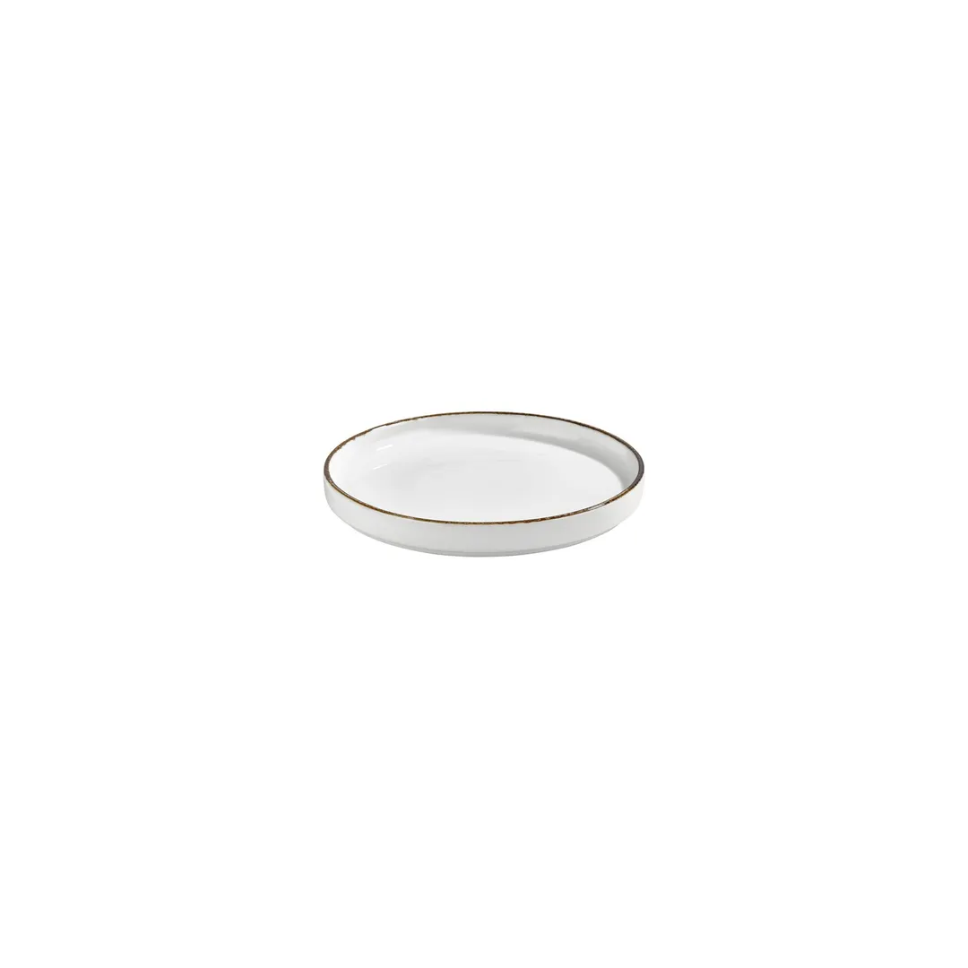 Turgla T-HLGL16RD-6 Helix Gleam Round China Plate, 6.25" Diameter, Brown Porcelain Dinnerware