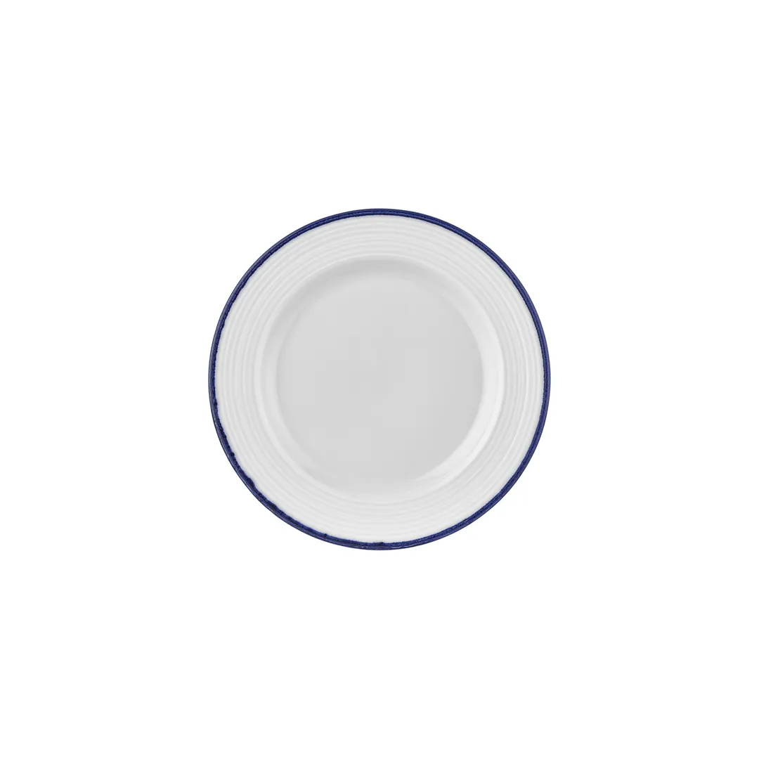 Turgla T-HLNBLGT24DZ-12 Navy Round China Plate, 9.5" Porcelain, Deep Blue Finish