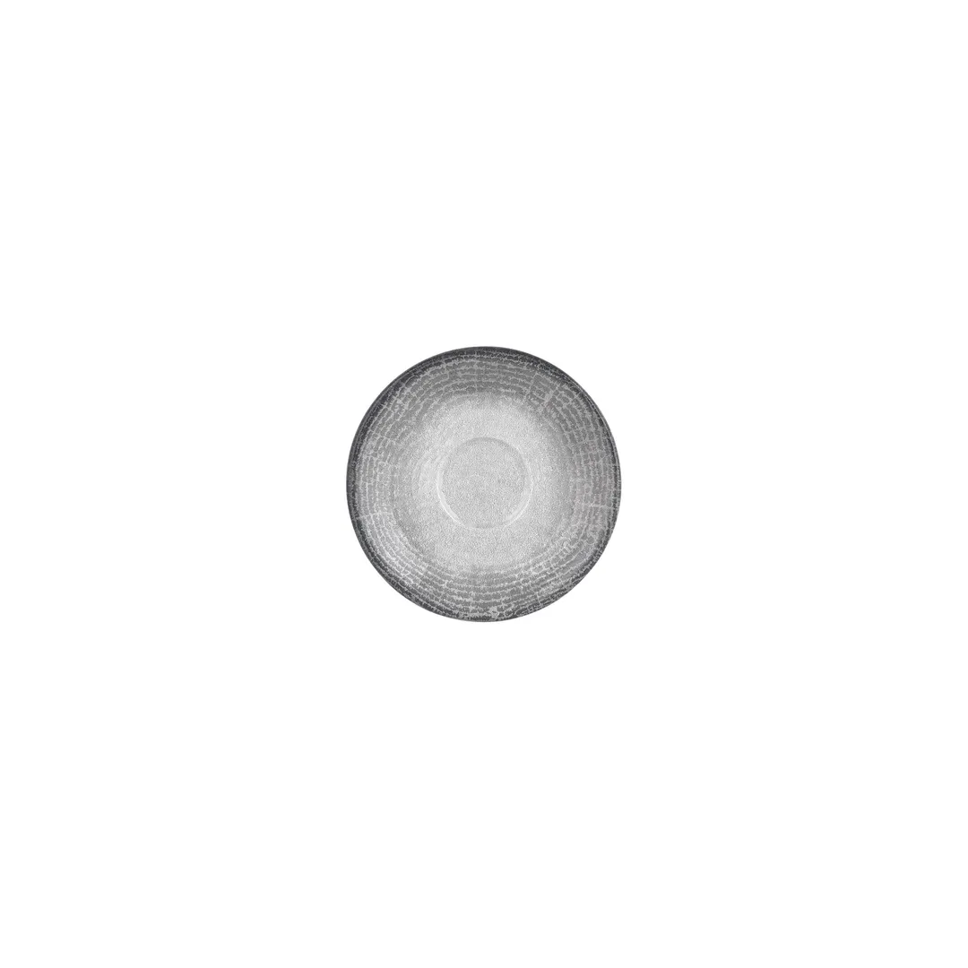 Turgla T-LNZT01KT-24 Luna Saucer, 4.75" Diameter Round Grey Porcelain Dinnerware Cup Set