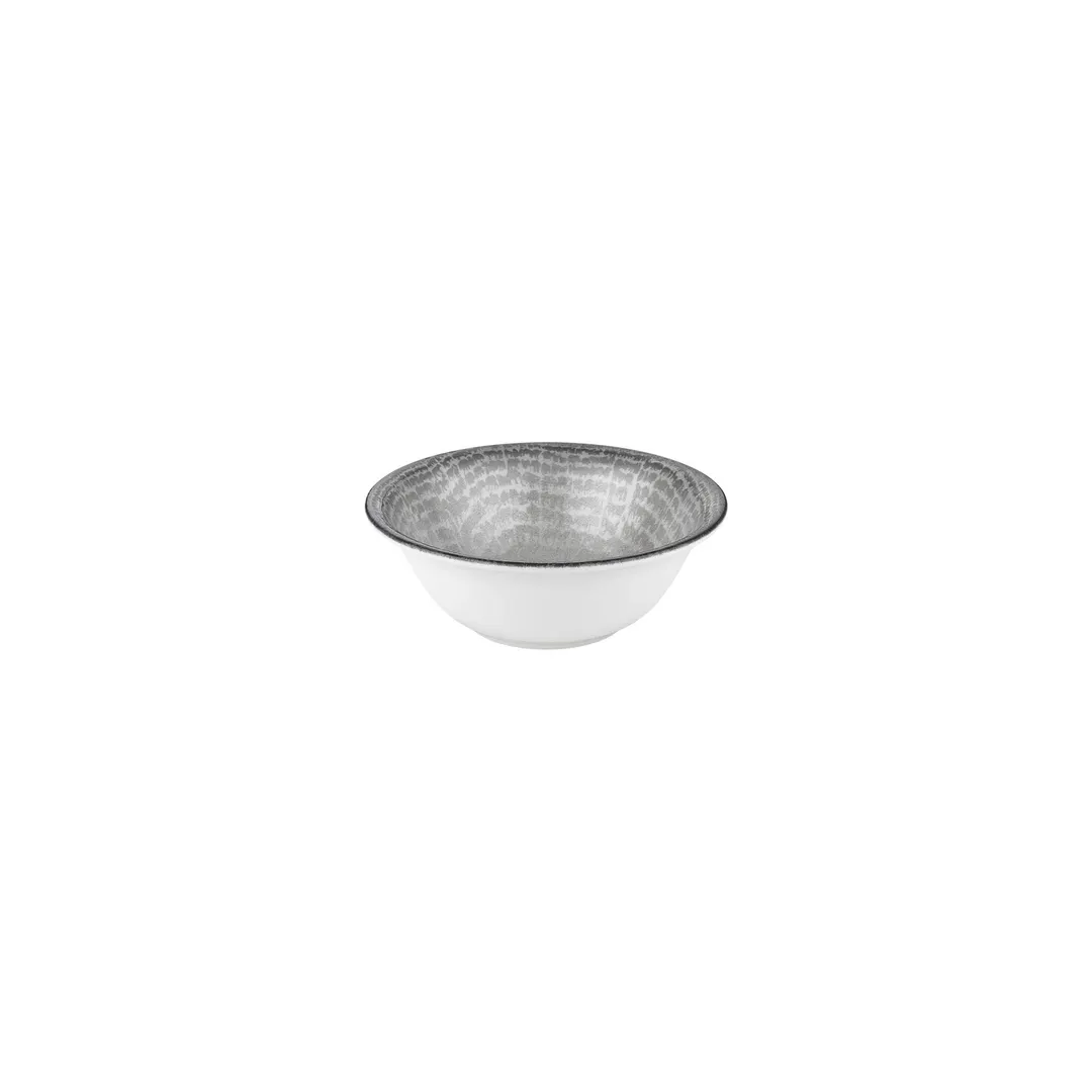 Turgla T-LNZT18KS-12 Round Porcelain Dinner Bowl, 7" Diameter, 22 oz Capacity, Grey, General Usage