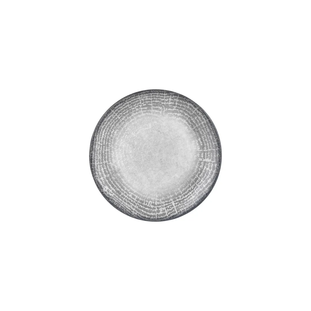 Turgla T-LNZT23DZ-12 Luna Plate – 9" Round Grey Porcelain Dinnerware Plate