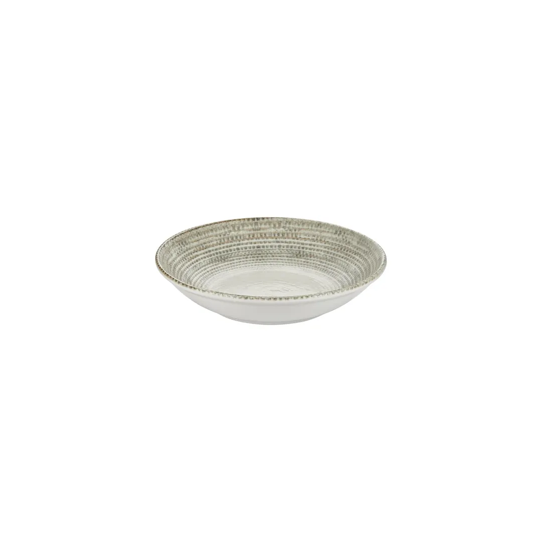Turgla T-MSFL23CK-6 Deep Rim Porcelain Dinner Plate, 9" Round, Brown, 34 oz Capacity