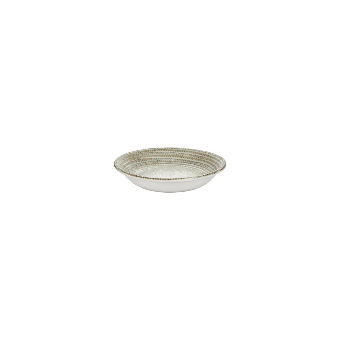 Turgla T-MSZT15CK-24 Deep Rim Round China Plate, 6" Diameter, 7 oz Capacity, Brown Porcelain