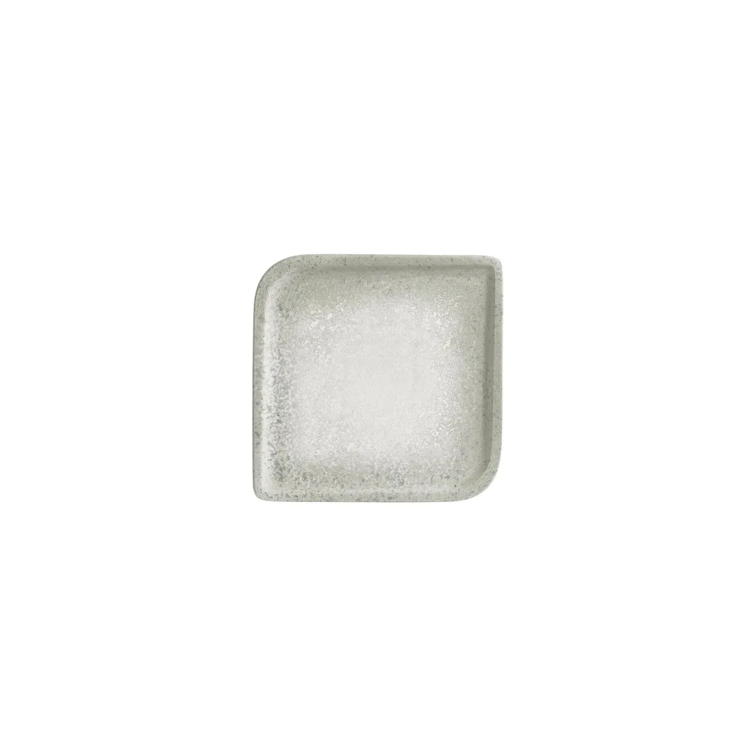Turgla T-NMAR20KR-12 Square China Plate, 6" x 6" Blue Porcelain Dinnerware, Elegant Ocean Design