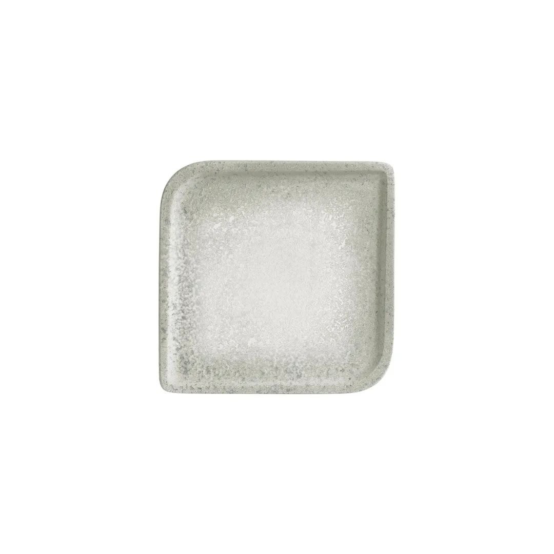 Turgla T-NMAR30KR-6 Natura Ocean Square Porcelain Plate, 9" x 9", Blue Ocean Finish