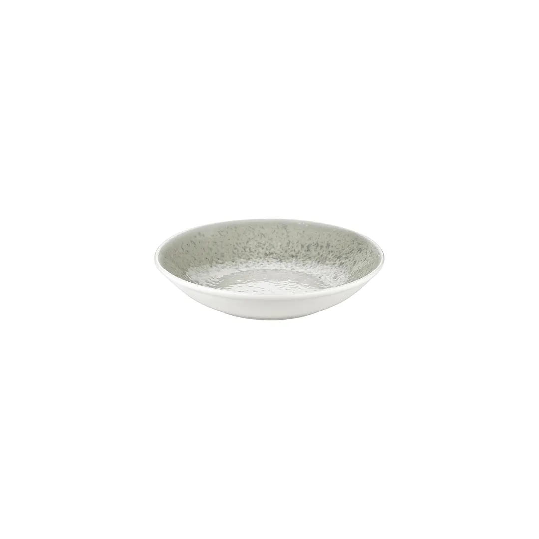 Turgla T-NMFL23CK-6 Round Porcelain Dinner Plate, 9" Diameter, Deep Rim, Blue Finish, 34 oz Capacity