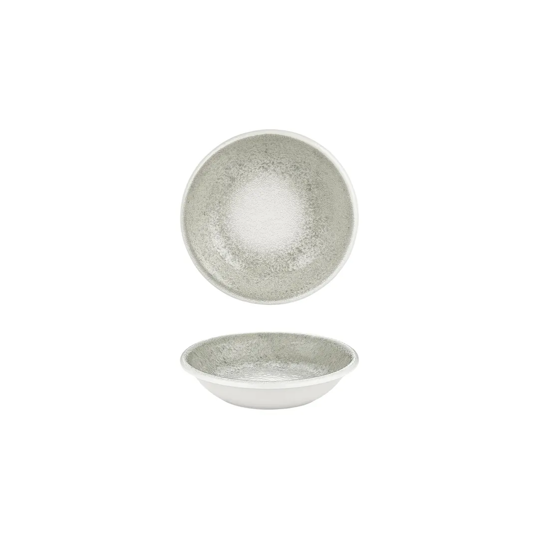Turgla T-NMZT13CK-24 Natura Ocean Deep Plate, 5" Round Porcelain, Blue, 5 oz Capacity, Deep Rim