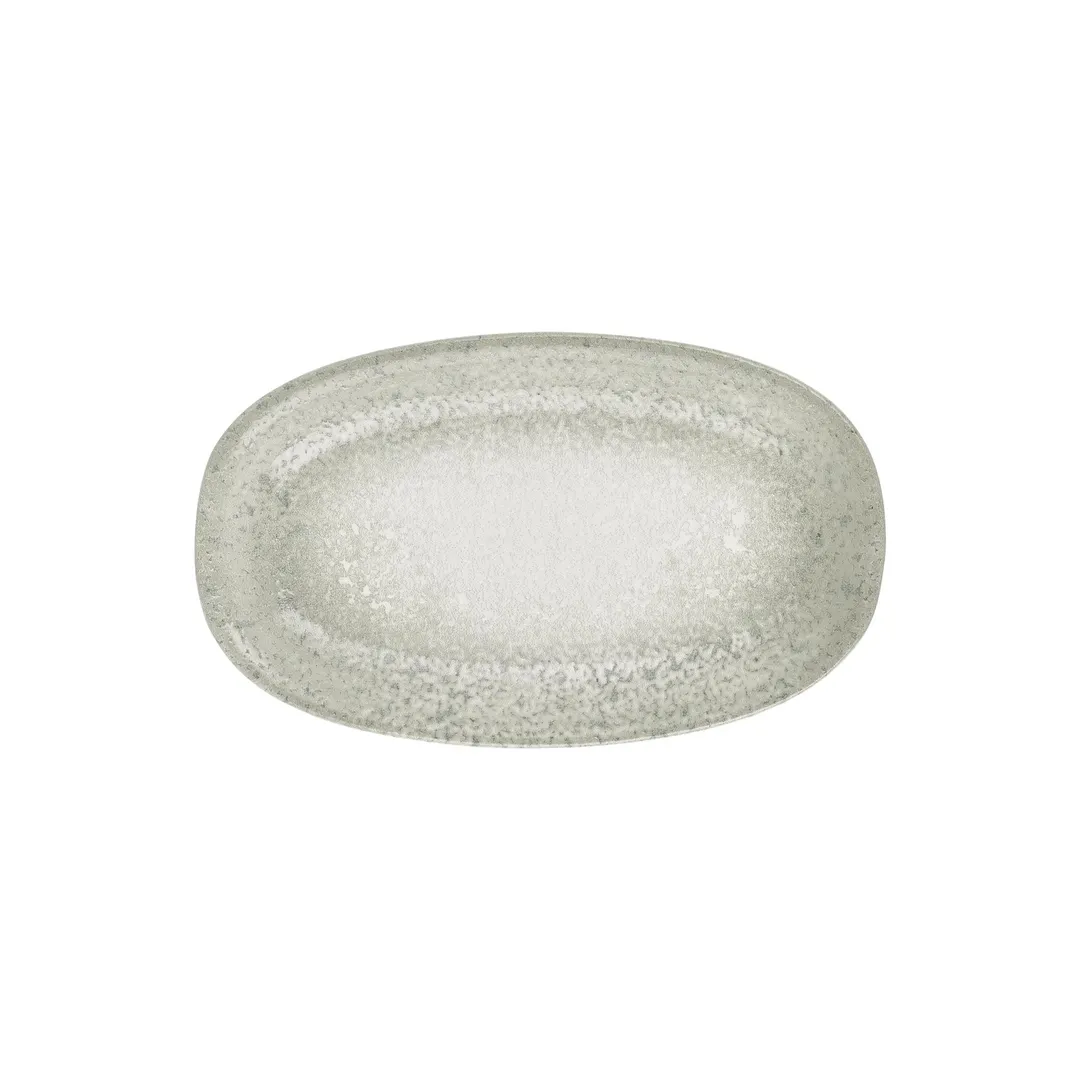 Turgla T-NMZT34OV-6 Ocean Oval Platter, 13.5" W x 7.75" D (14" x 8"), Blue Porcelain Dinnerware