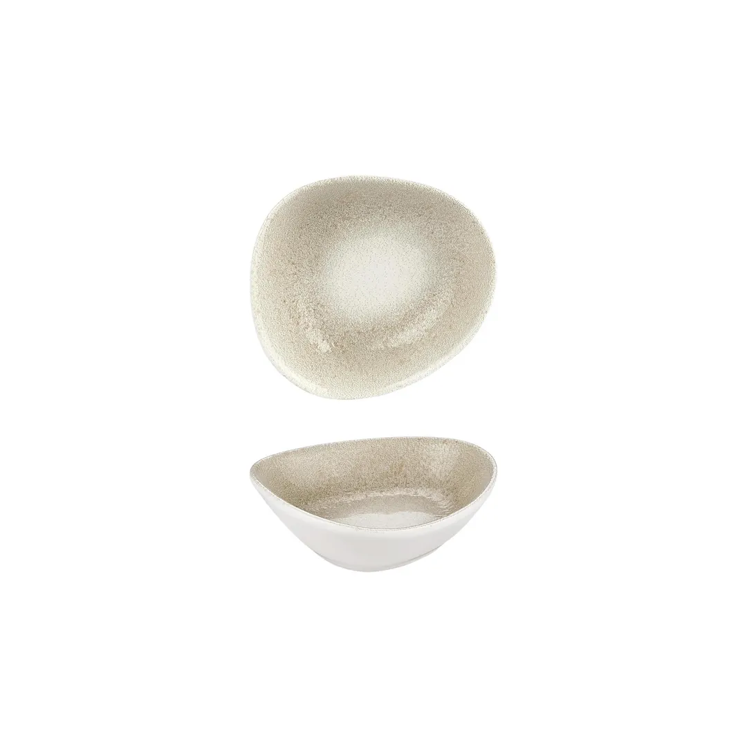 Turgla T-NPIS10KS-24 – Organic Brown Porcelain Bowl, 4" Dia x 3.5" H, 3 oz Capacity, General Use