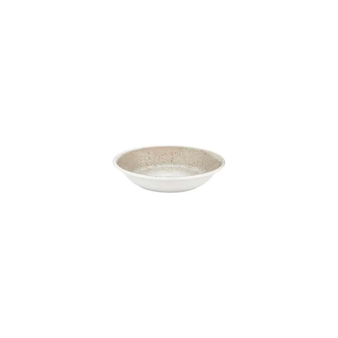 Turgla T-NPZT13CK-24 Natura Deep Plate, 5" Round Brown Porcelain Plate, Deep Rim, 5 oz Capacity