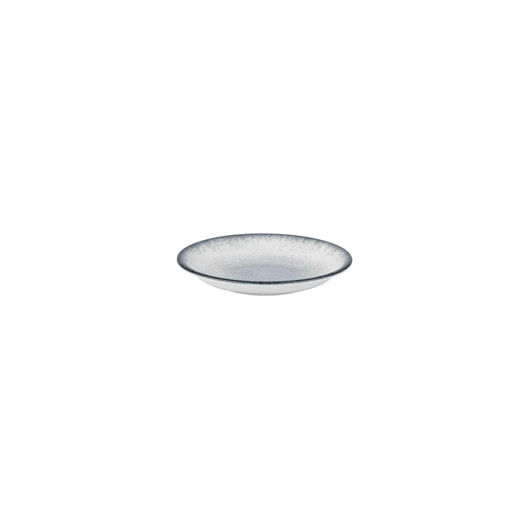 Turgla T-OHZT13CK-24 Occhio Deep Round Plate, 5" Diameter, Blue Porcelain, Deep Rim, 5 oz Capacity
