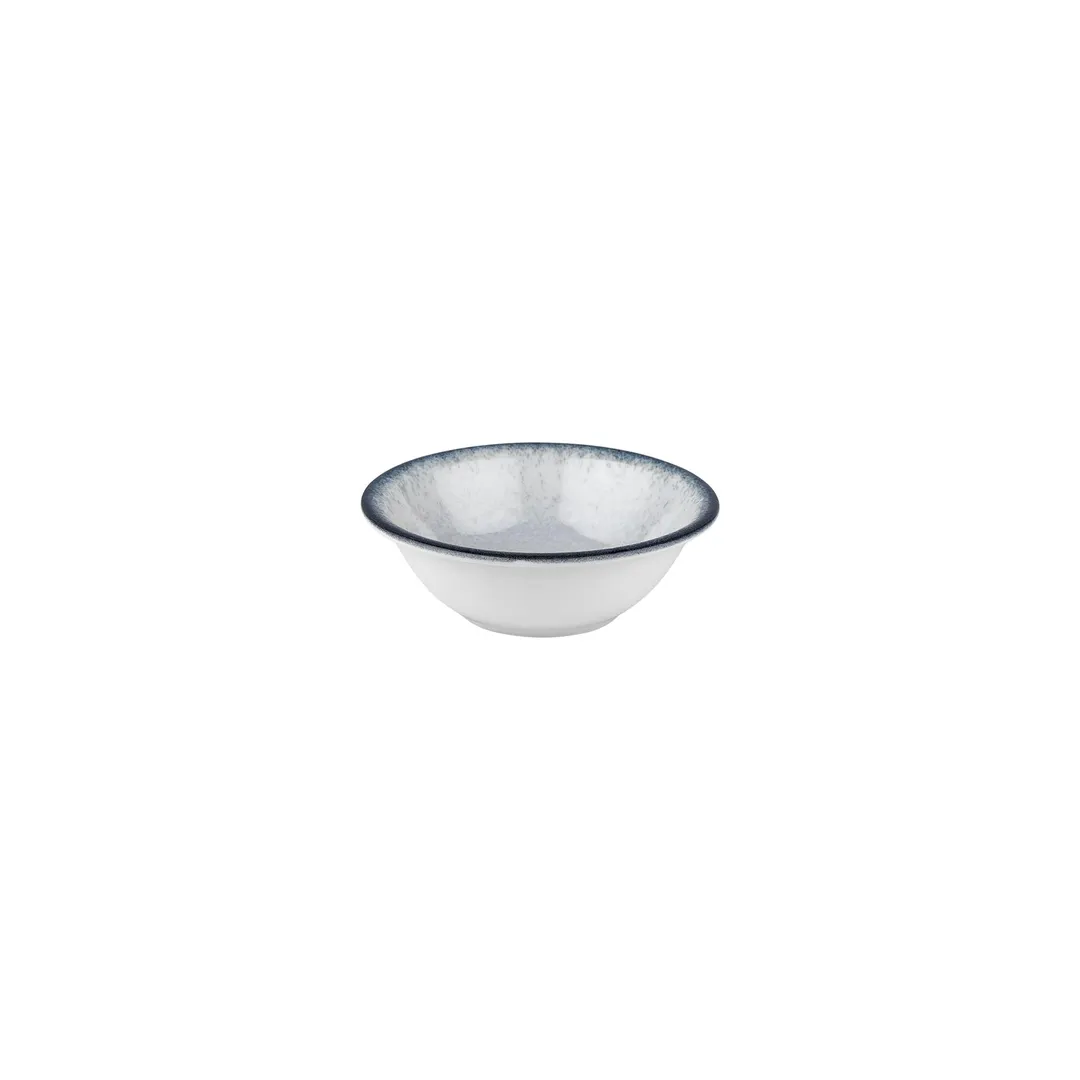 Turgla T-OHZT18KS-12 - 7" Round Porcelain Bowl, 22 Oz Capacity, Blue Finish, General Use Tableware