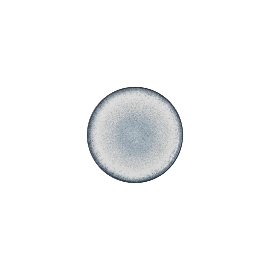 Turgla T-OHZT19DZ-12 Occhio Round China Plate, 7.75" Diameter, Blue Porcelain Dinnerware