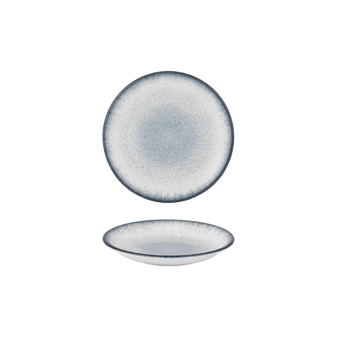 Turgla T-OHZT21CK-12 Deep Round Plate, 8.25" Diameter, 17 oz Porcelain, Blue – China Plate