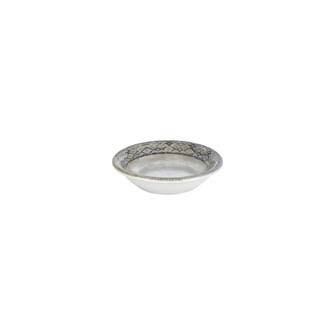 Turgla T-RUGZT15CK-24 Zafira Deep Plate, 6" Diameter, 7 oz Round Beige Porcelain with Deep Rim