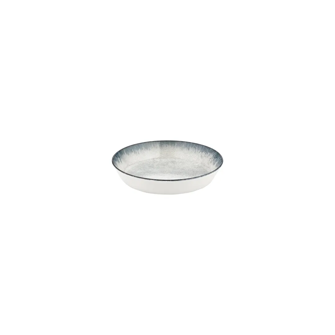 Turgla T-SMABB10CK-24 Deep Rim Round China Plate, 4" Diameter, 3 oz Capacity, Blue Porcelain