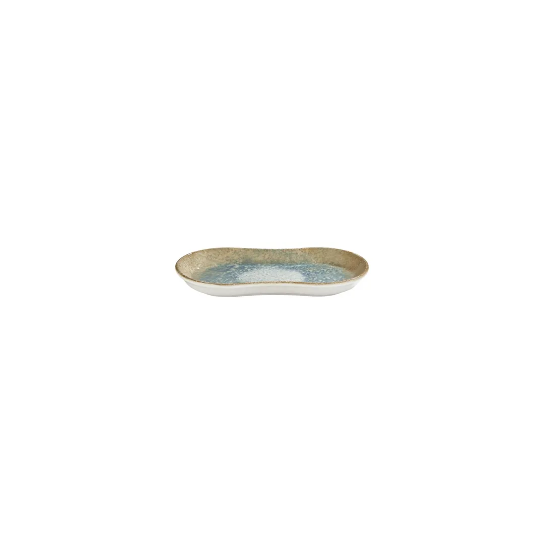Turgla T-SMRT19OV-12 Oval Yellow Porcelain Platter, 7.5" W x 4.25" D, Elegant Dinnerware Serving Tray