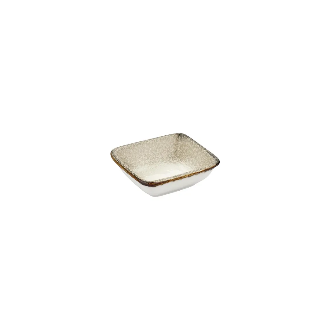 Turgla T-SZAR13KS-24 Spazio Square Porcelain Bowl, 4" Dia x 3.5" Depth, Use, Decorative Finish