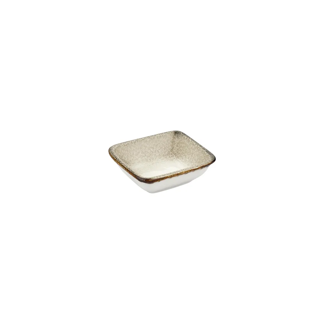 Turgla T-SZAR13KS-24 Spazio Square Porcelain Bowl, 4" Dia x 3.5" Depth, Use, Decorative Finish