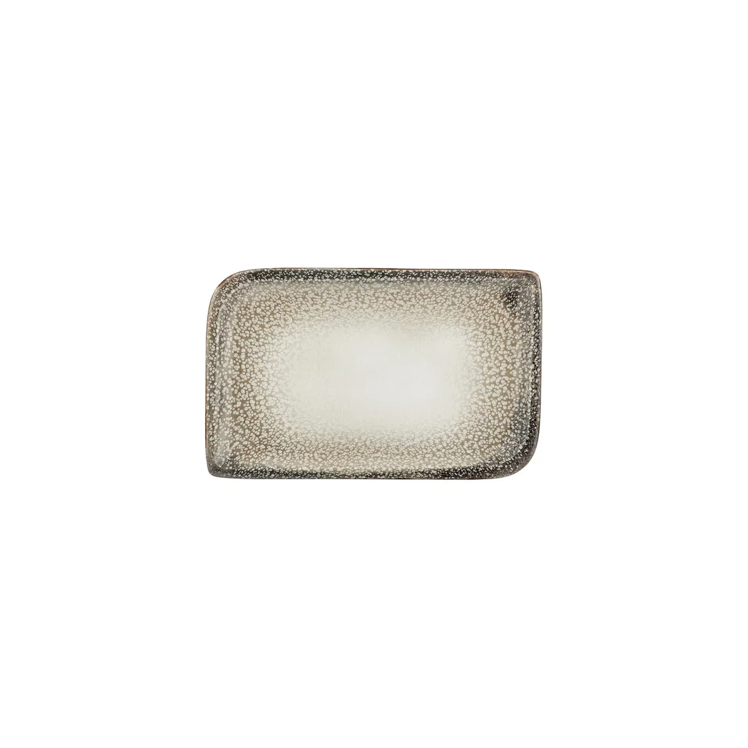 Turgla T-SZAR28DT-12 Rectangular Porcelain Dinner Plate, 9.5" x 6", Decorated China Tableware