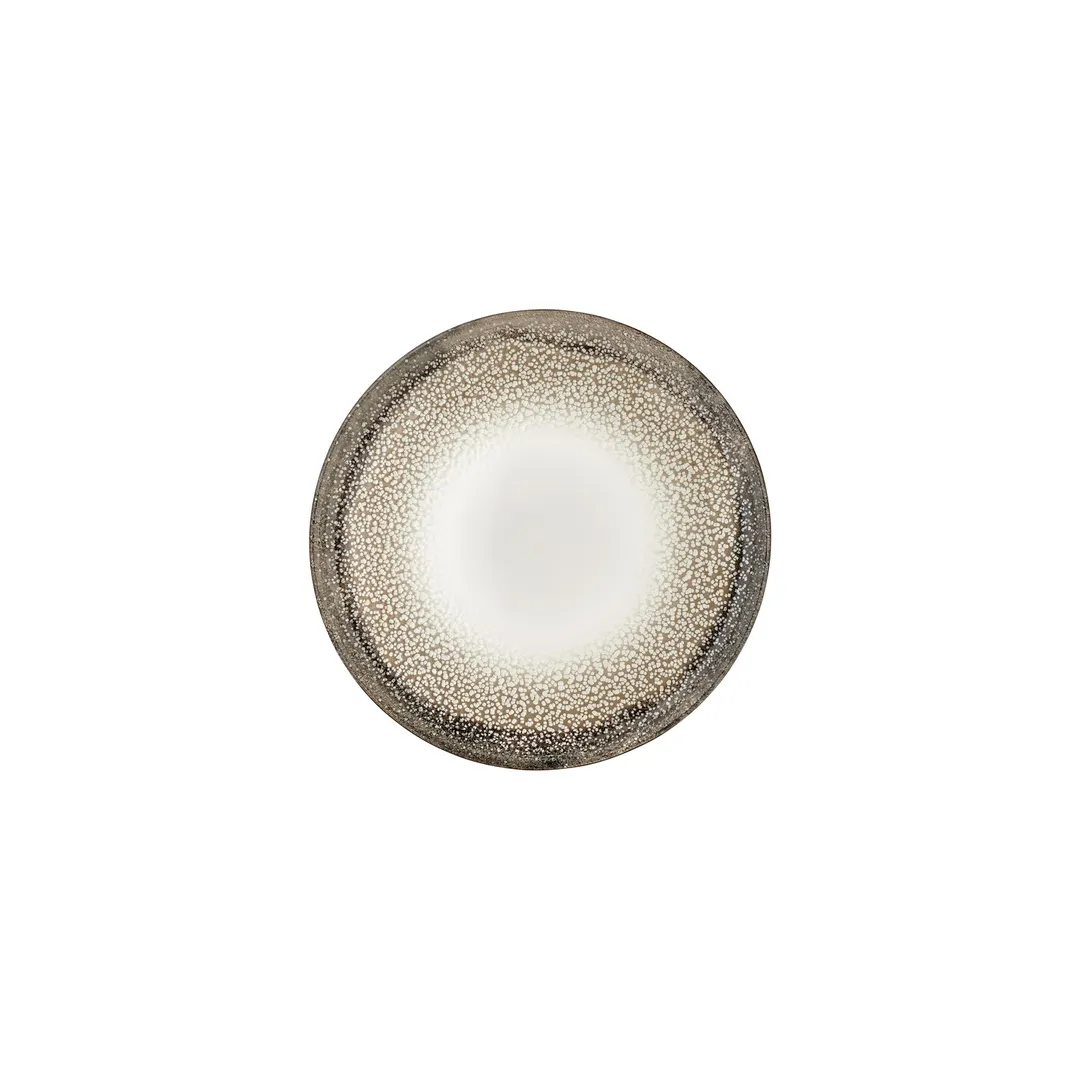 Turgla T-SZZT23DZ-12 Spazio Round 9" Porcelain Dinner Plate, Elegant Decorated China, 9" Diameter