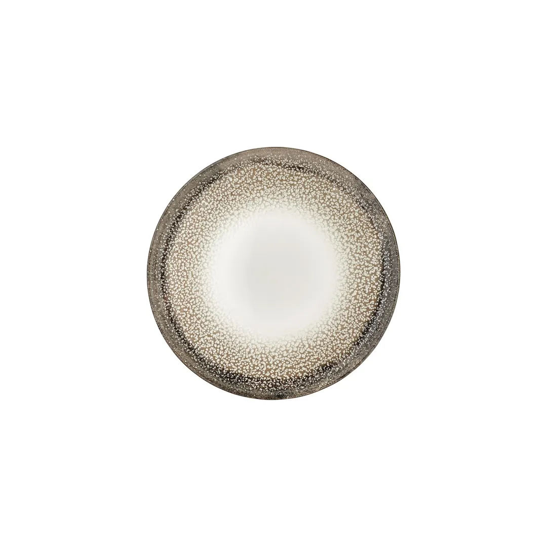 Turgla T-SZZT25DZ-12 Spazio Round Plate, 9.75" Diameter Porcelain Dinnerware, Decorated Design