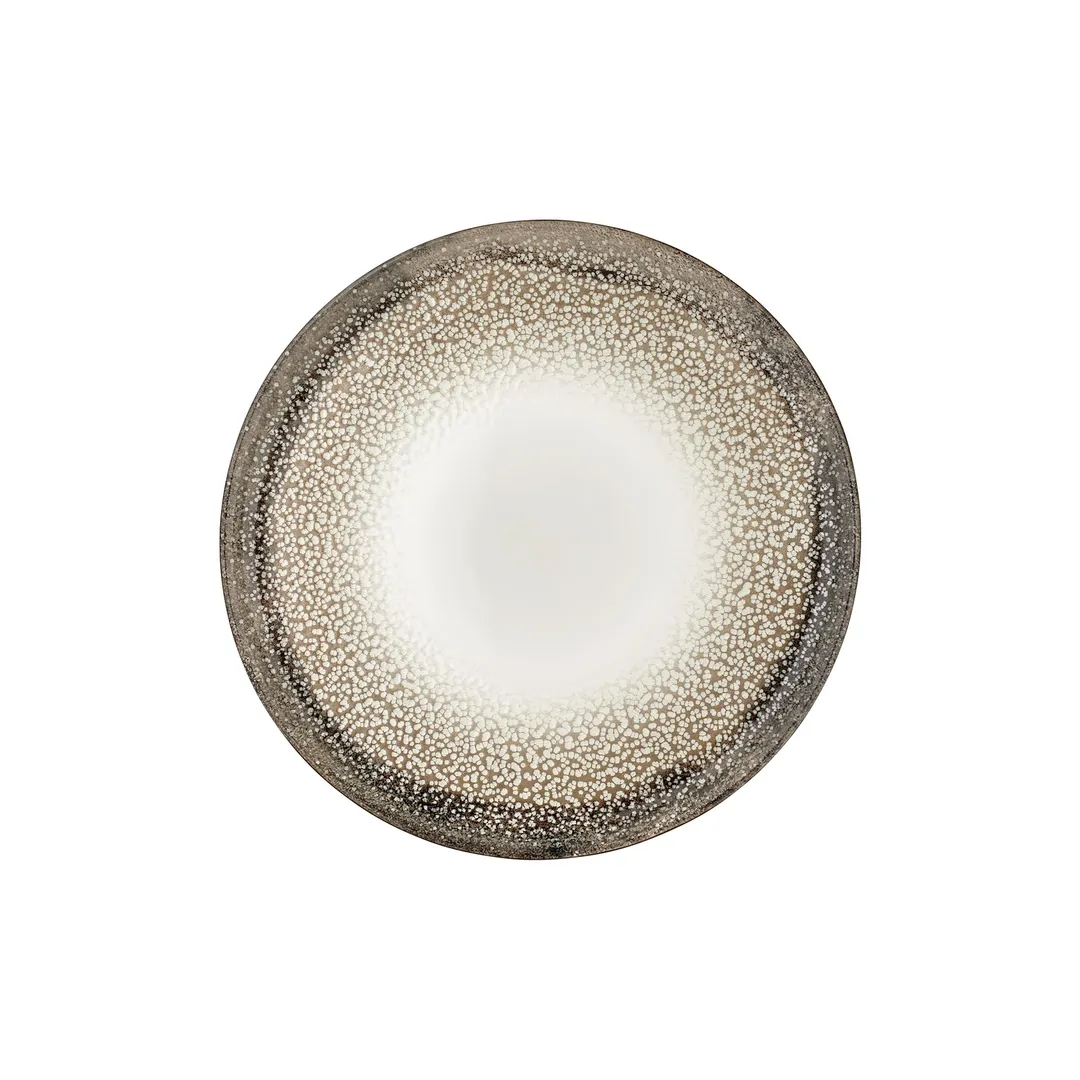 Turgla T-SZZT32PZT-6 Spazio Round Porcelain Pizza Plate, 12.5" x 12.5" Decorative Dinnerware