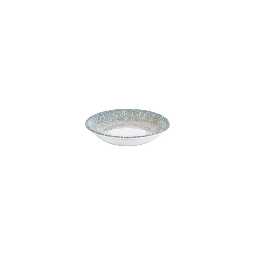Turgla T-VISZT13CK-24 Vista Deep Plate, 5" Round Green Porcelain, 5 oz Capacity, Deep Rim