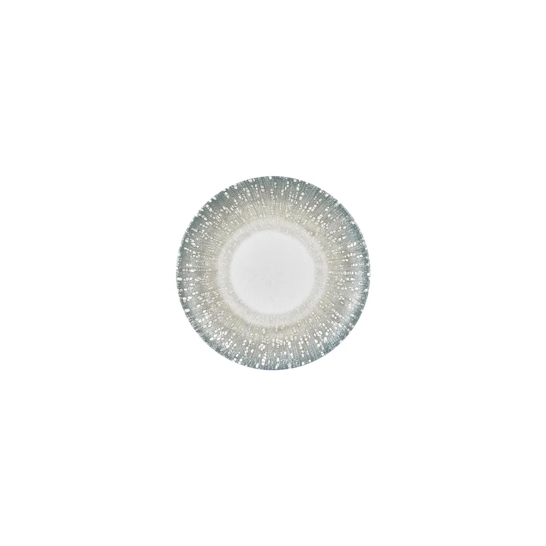 Turgla T-VISZT19DZ-12 Round 7.5" Green Porcelain Dinner Plate, 7.75" Diameter, Fine Gloss Finish