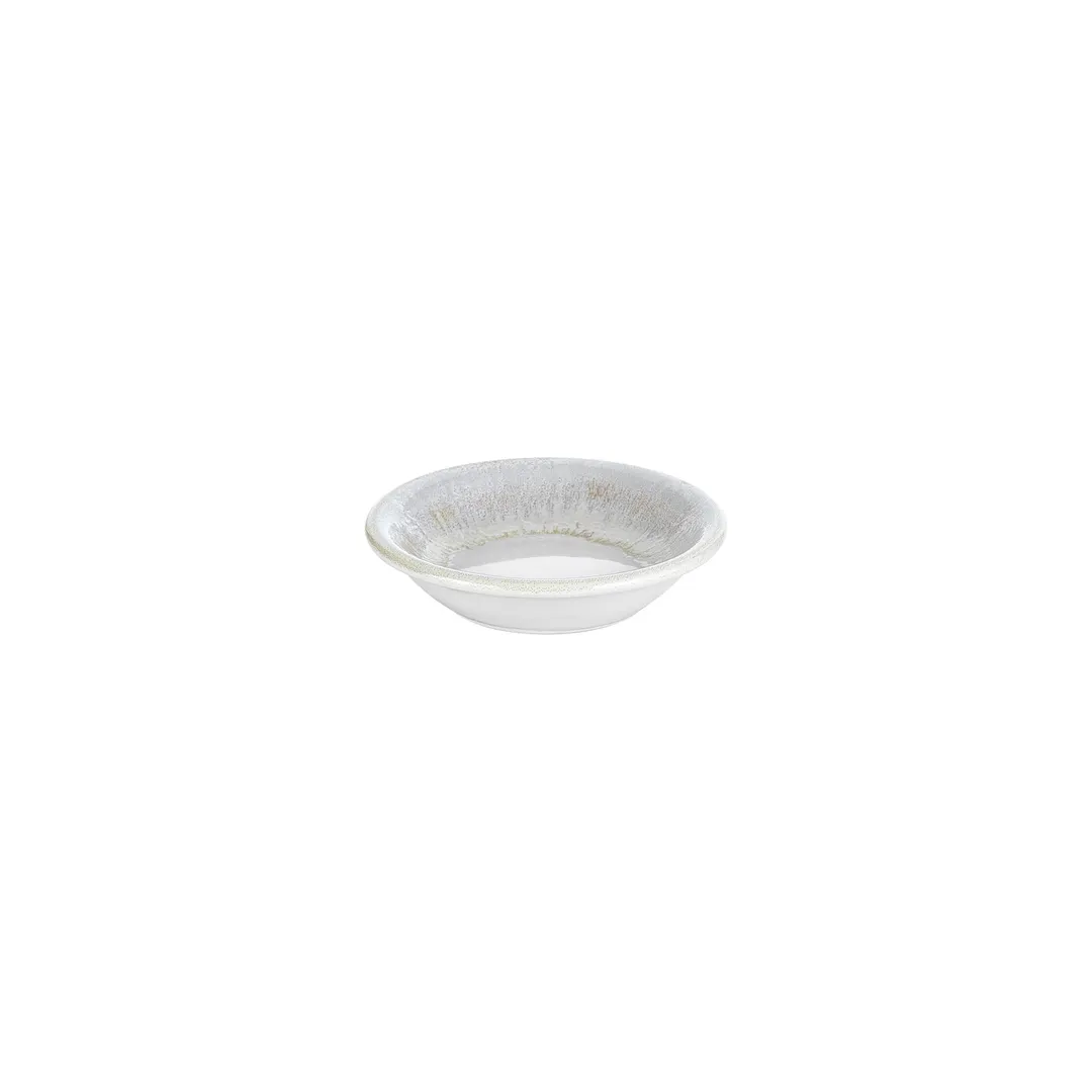 Turgla T-WEZT11CK-24 Wave Deep Plate, 4.25" Round Blue Porcelain, 3 oz Capacity, Deep Rim Finish