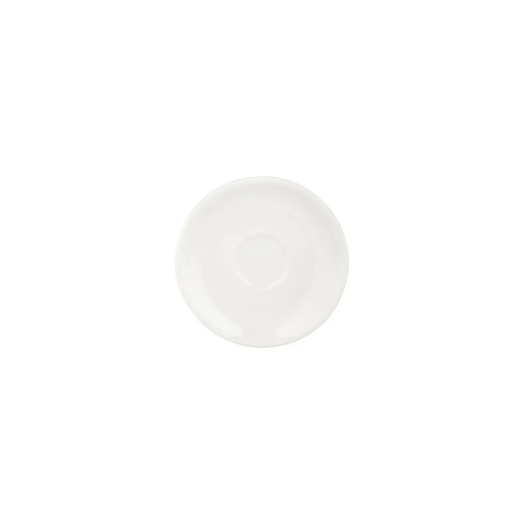 Turgla T-ZT01CT-24 Gourmet Saucer, 6.25" Diameter Round Porcelain, Warm White Finish