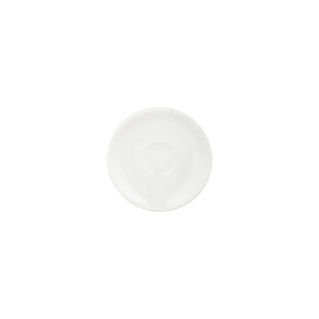 Turgla T-ZT01CT-24 Gourmet Saucer, 6.25" Diameter Round Porcelain, Warm White Finish