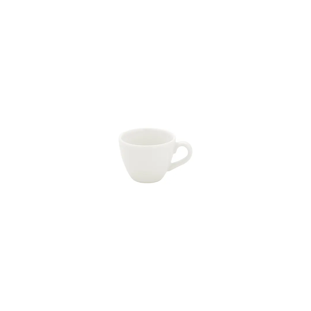 Turgla T-ZT01KF-12 Gourmet Espresso Cup, 2.25" Diameter, 3 oz Capacity, Round Warm White Porcelain