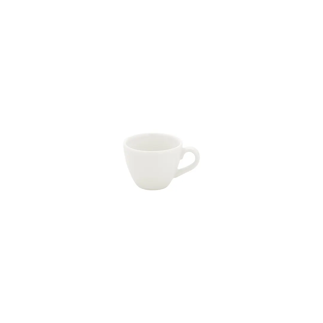 Turgla T-ZT01KF-12 Gourmet Espresso Cup, 2.25" Diameter, 3 oz Capacity, Round Warm White Porcelain