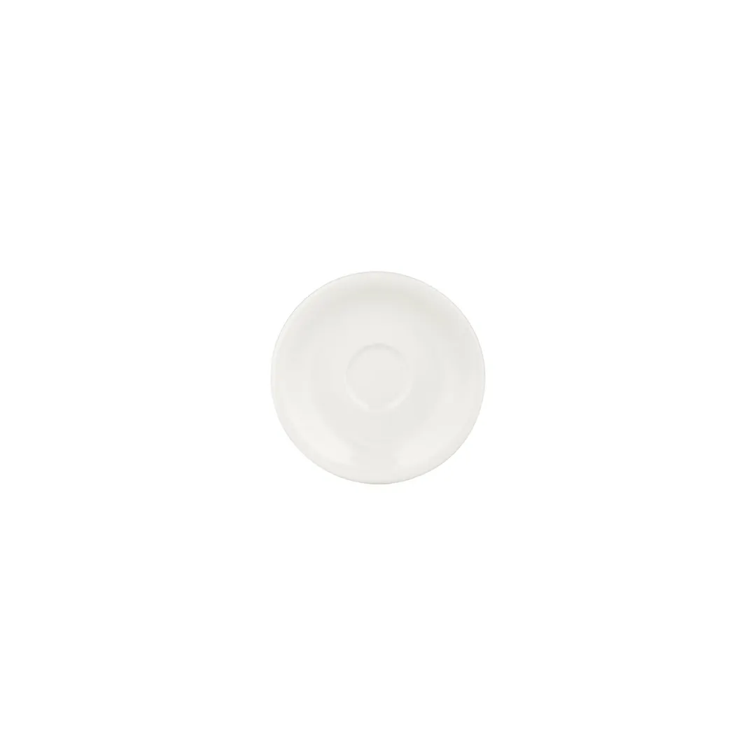 Turgla T-ZT01KT-24 Gourmet Saucer – 4.75" Diameter Round Warm White Porcelain Dinnerware