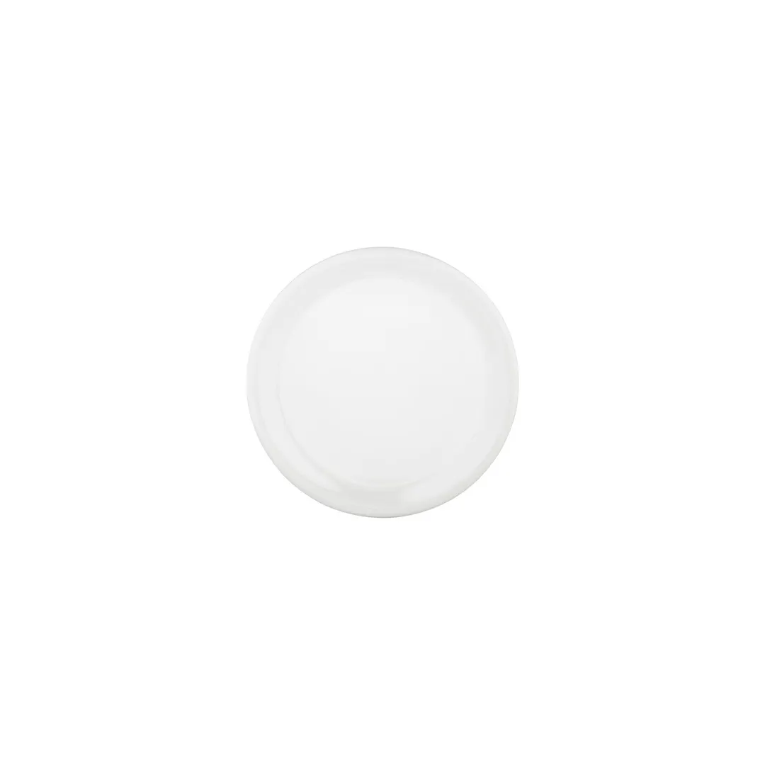 Turgla T-ZT19DZ-12 Gourmet Round China Plate, 7.5" Diameter, Warm White Porcelain Dinnerware