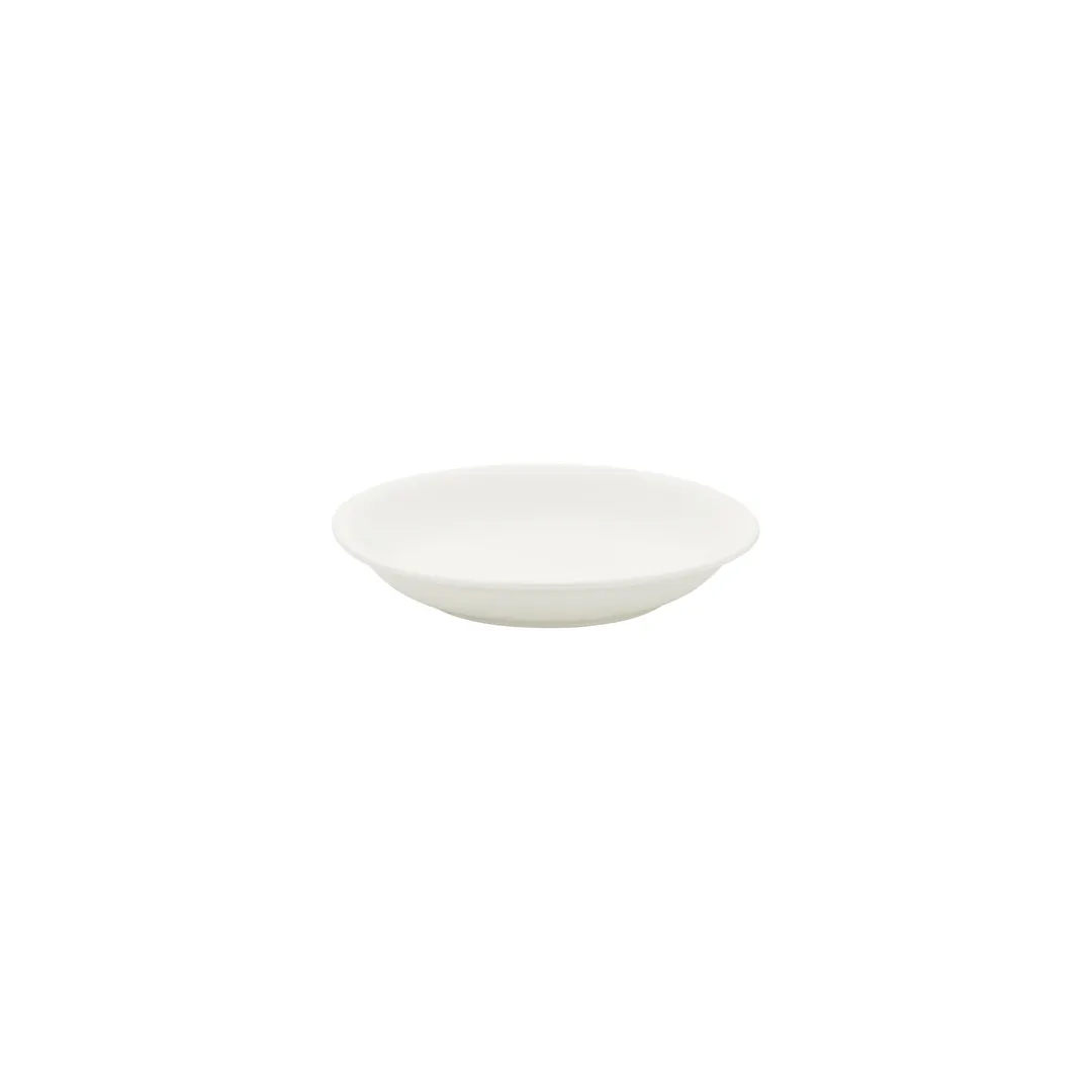 Turgla T-ZT21CK-12 Round Plate, 8.25" Diameter, 17 oz Capacity, Warm White Porcelain, Deep Rim
