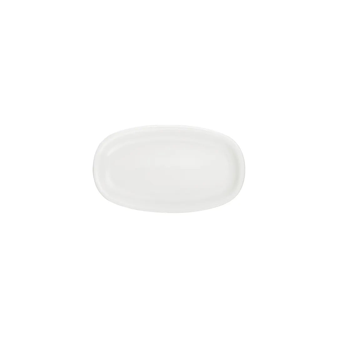 Turgla T-ZT24OV-12 Oval Porcelain Platter, Warm White, 9.5" W x 5.5" D, Dinnerware Tray