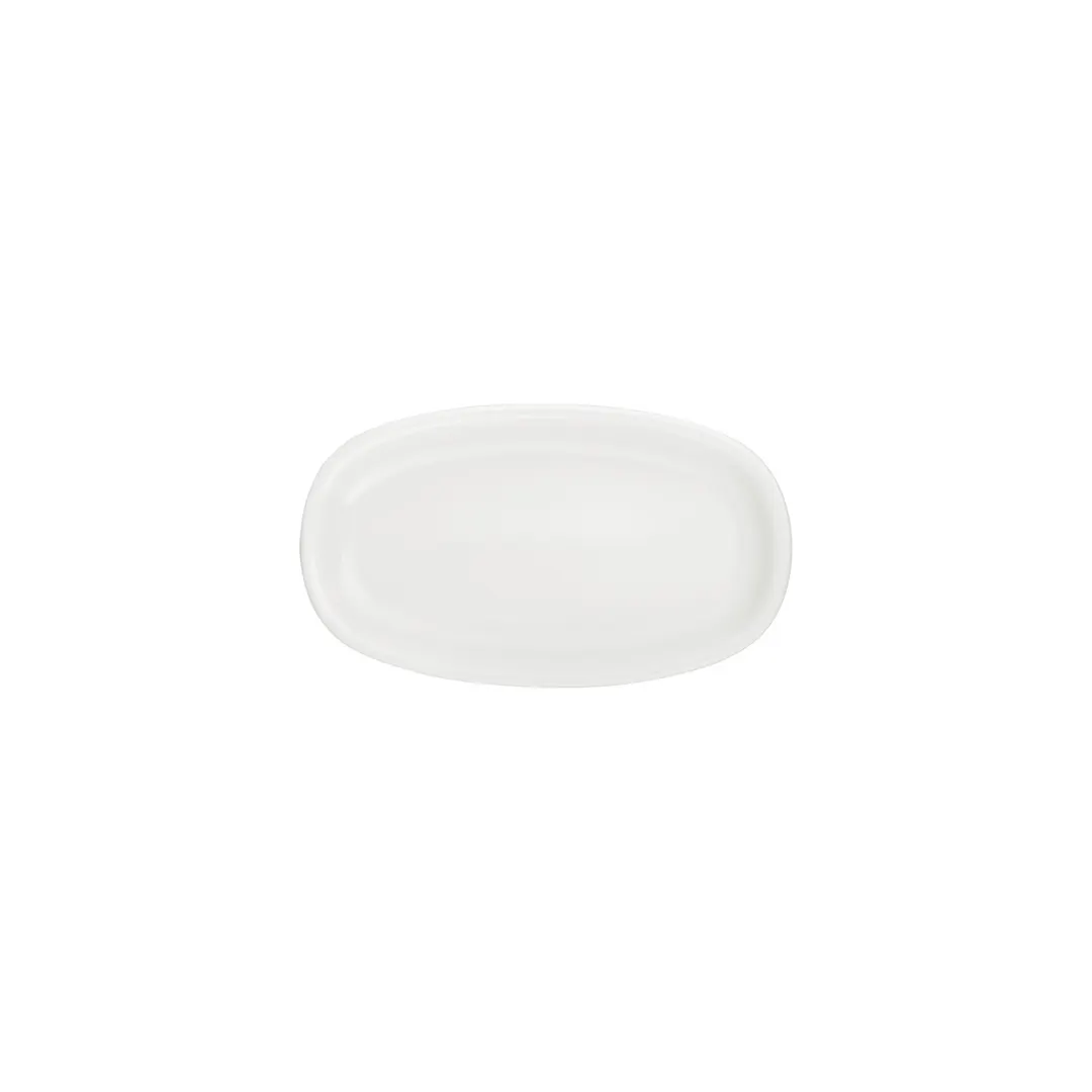 Turgla T-ZT24OV-12 Oval Porcelain Platter, Warm White, 9.5" W x 5.5" D, Dinnerware Tray