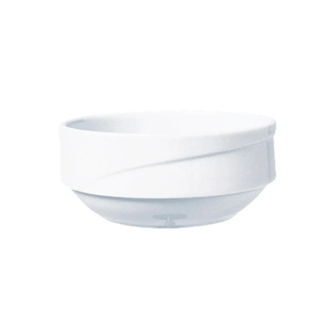 Turgla XT10JK00 - Round White Porcelain Bowl, 4" Diameter x 1.75" Height, 8 oz Capacity