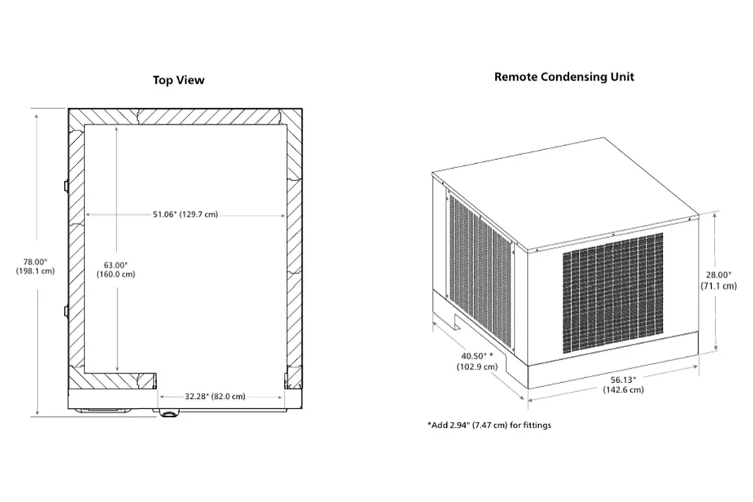 Follett FBC-40T-RH Roll-in Blast Chiller/ Shock Freezer, 2 Full Size Racks or Combi Carts