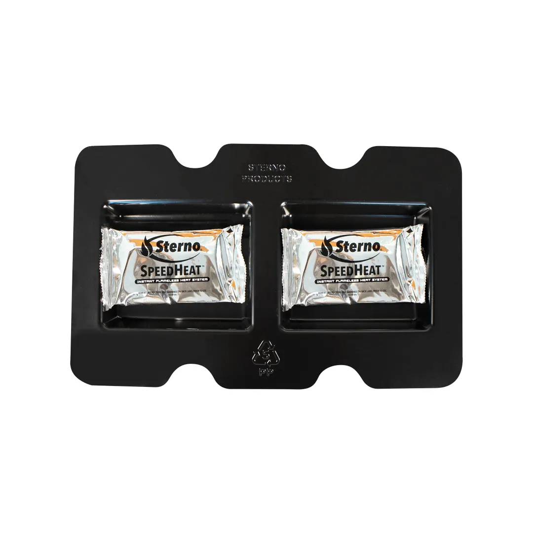 Sterno 70354 SpeedHeat Food Warming Refill, 5/16" Deep Foil Pan, Flameless Heat 45 Min, - 1/Case